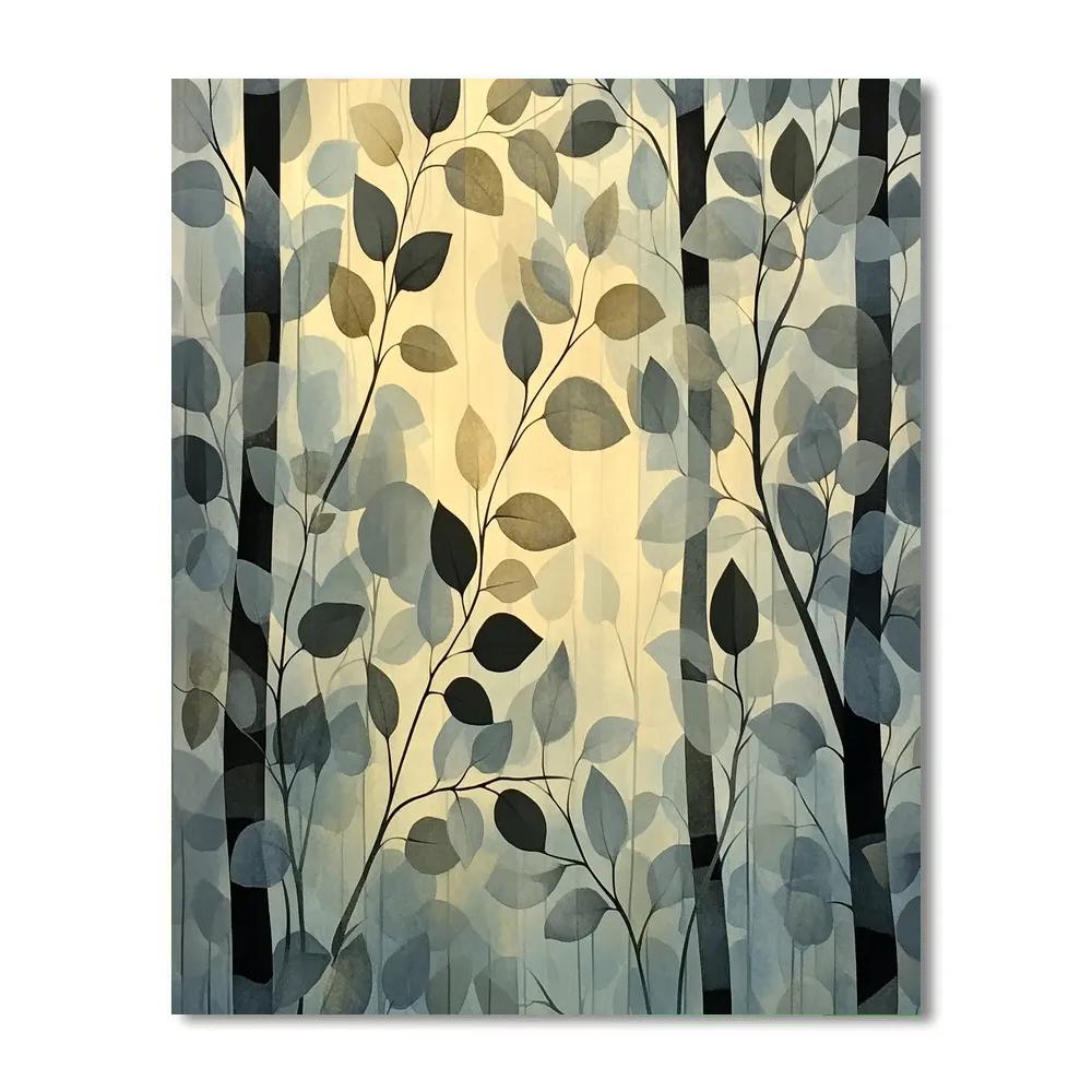 M.C. Escher Inspired Fractal Forest Canopy Numbered painting kits