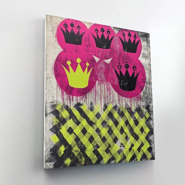 Jean-Michel Basquiat Inspired Neon Ritual Numbered painting kits