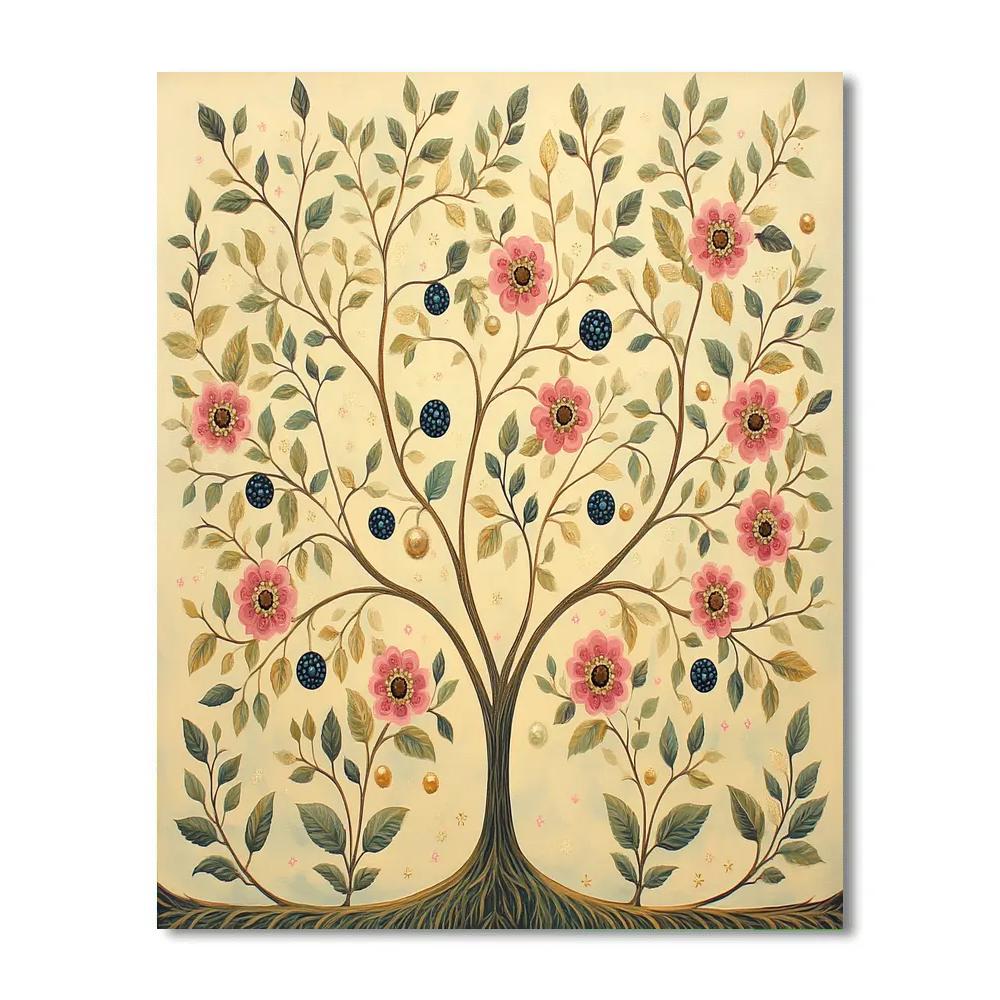 Alphonse Mucha Inspired Celestial Orchard Bloom Numbered painting kits