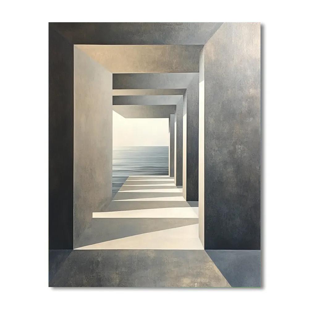 M.C. Escher Inspired Infinity Tiling Horizon Numbered painting kits