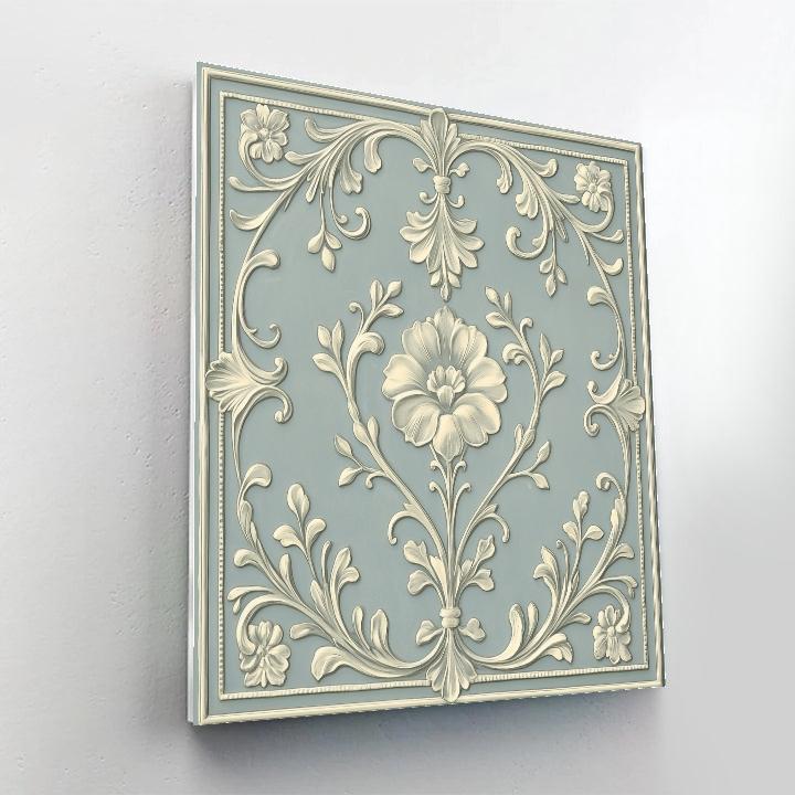 Alphonse Mucha Inspired Frosted Filigree Garden Paint by numbers kits