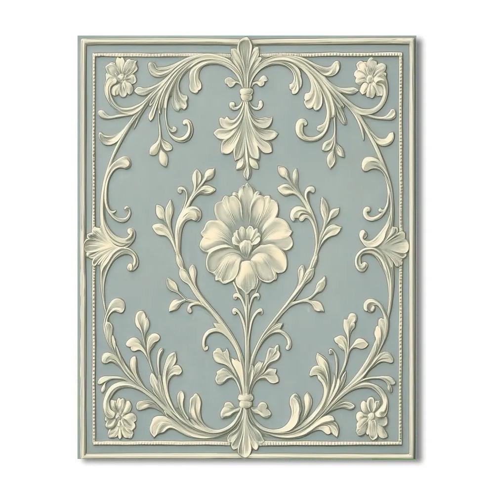 Alphonse Mucha Inspired Frosted Filigree Garden Paint by numbers kits