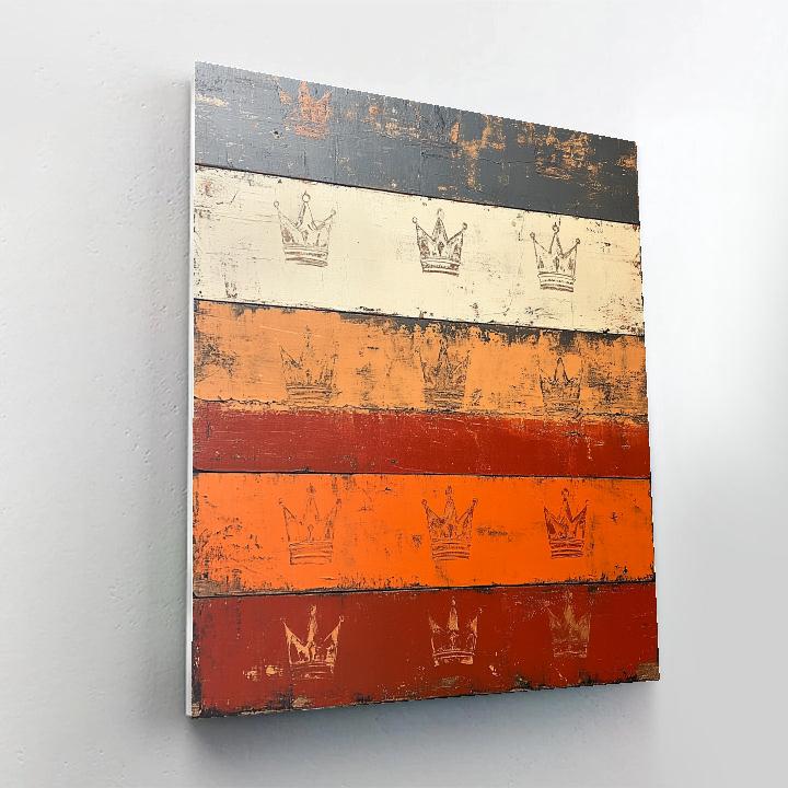 Jean-Michel Basquiat Inspired Industrial Heartbeat DIY paint by numbers