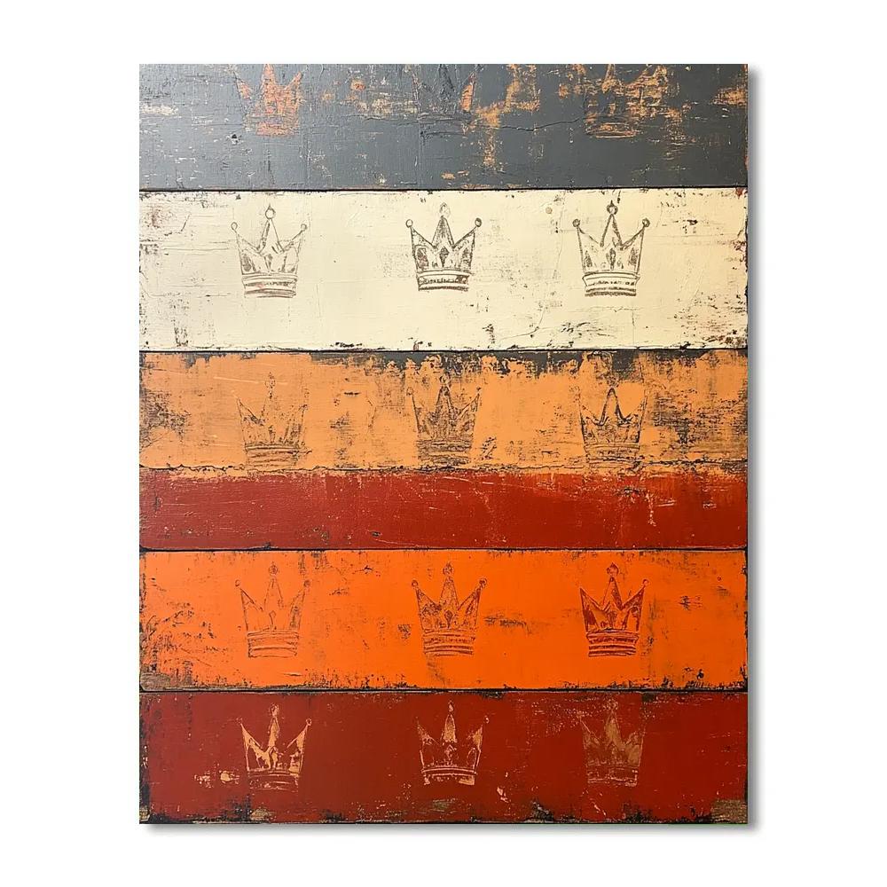 Jean-Michel Basquiat Inspired Industrial Heartbeat DIY paint by numbers