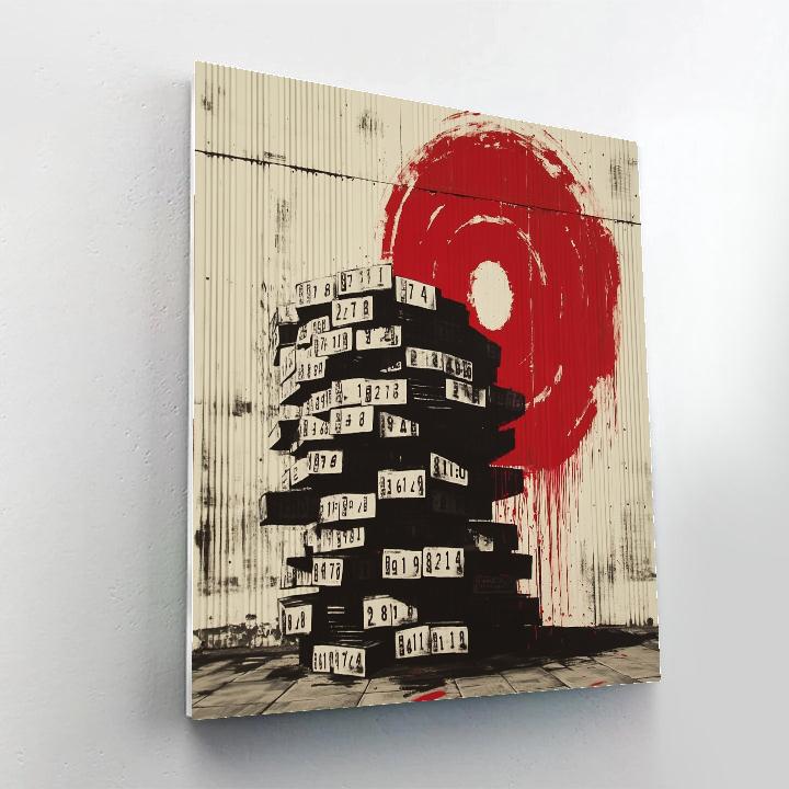 Banksy Inspired Anti Consumer Debt Paint by numbers art