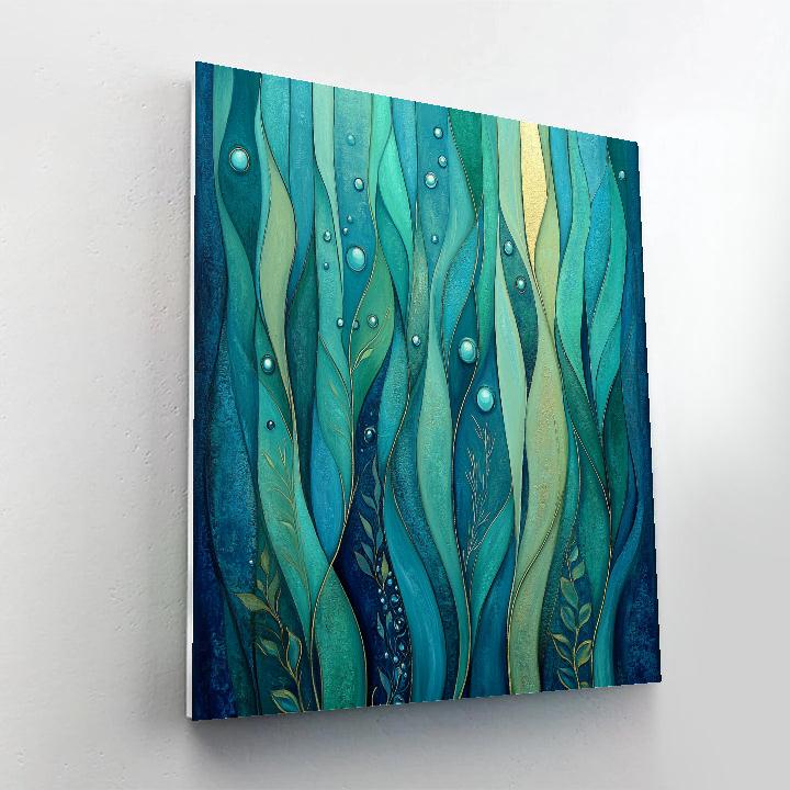 Alphonse Mucha Inspired Kelp Symphony Chorus paint by numbers