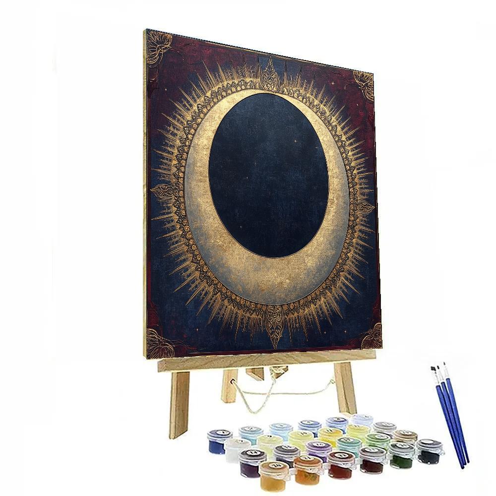 Gustav Klimt Inspired Opulent Eclipse DIY paint by numbers