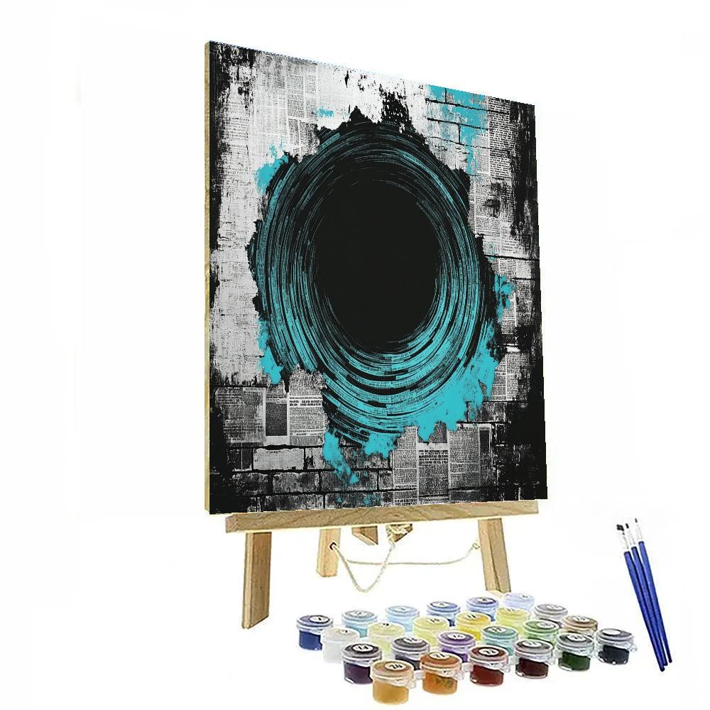 Banksy Inspired Media Manipulation paint by numbers