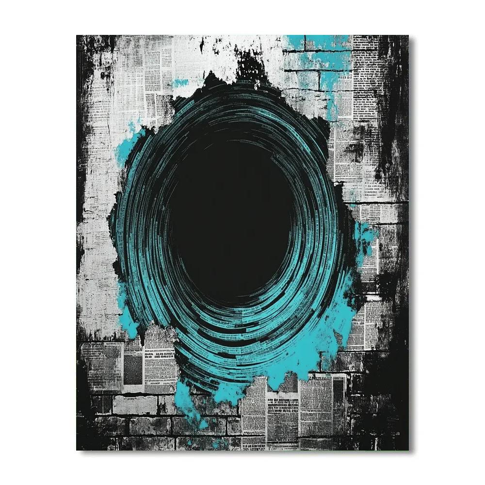 Banksy Inspired Media Manipulation paint by numbers