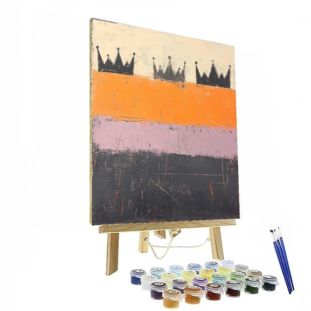 Jean-Michel Basquiat Inspired Residual Echoes Numbered painting kits