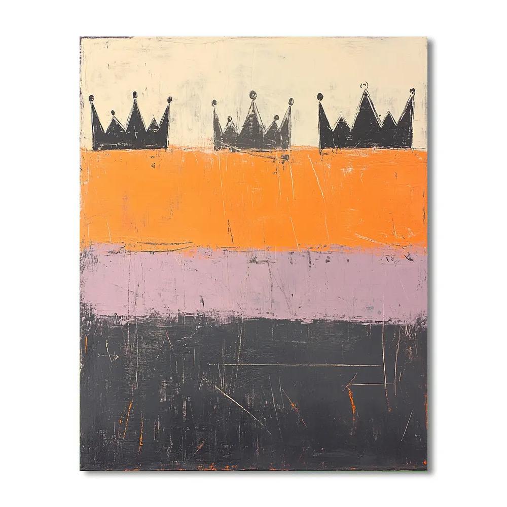Jean-Michel Basquiat Inspired Residual Echoes Numbered painting kits
