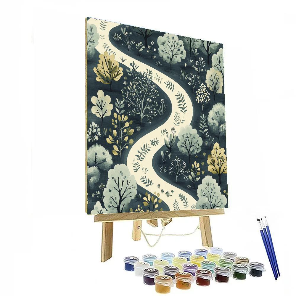 M.C. Escher Inspired Moebius Garden paint by color