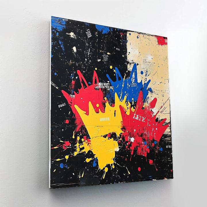 Jean-Michel Basquiat Inspired Cosmic Identity DIY paint by numbers