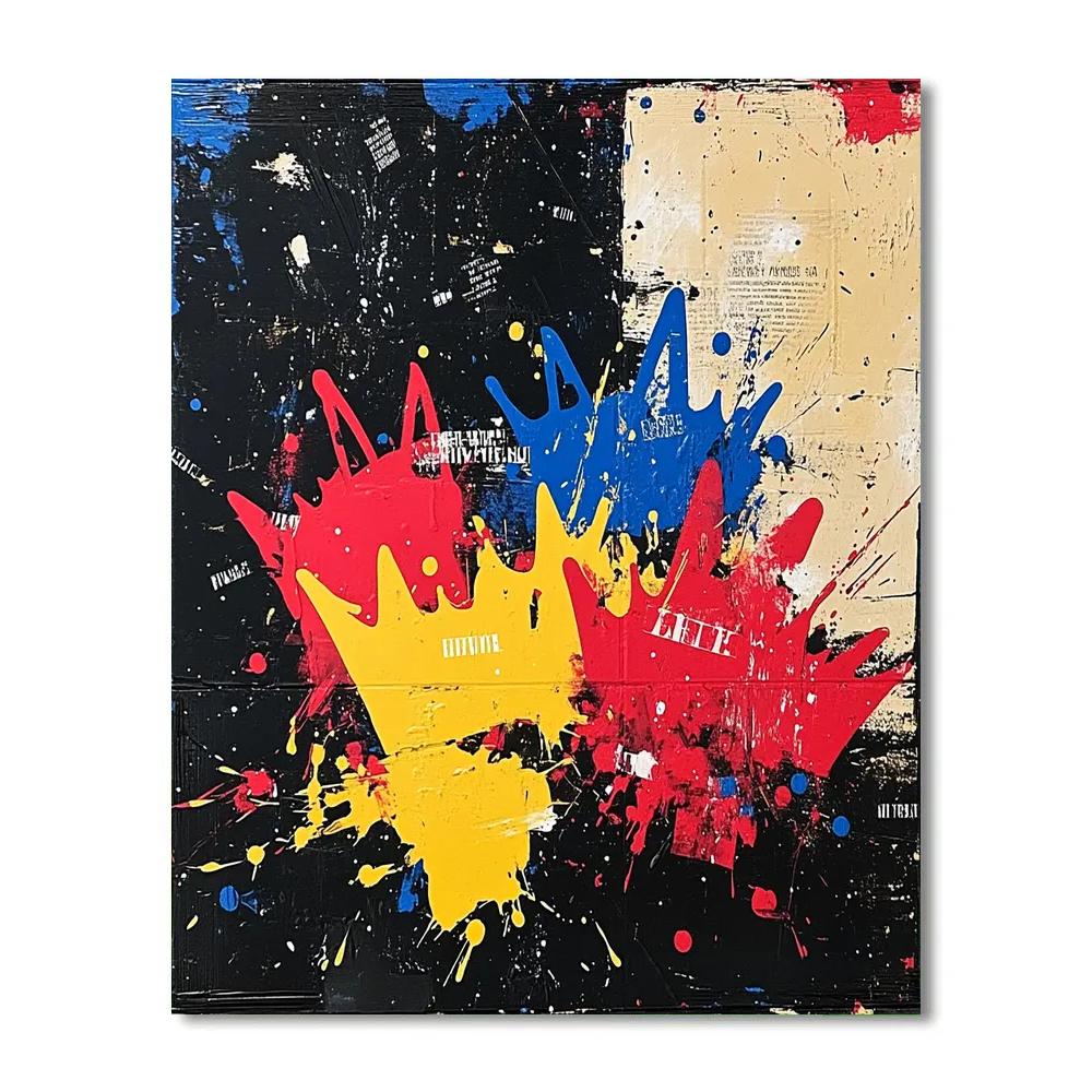 Jean-Michel Basquiat Inspired Cosmic Identity DIY paint by numbers