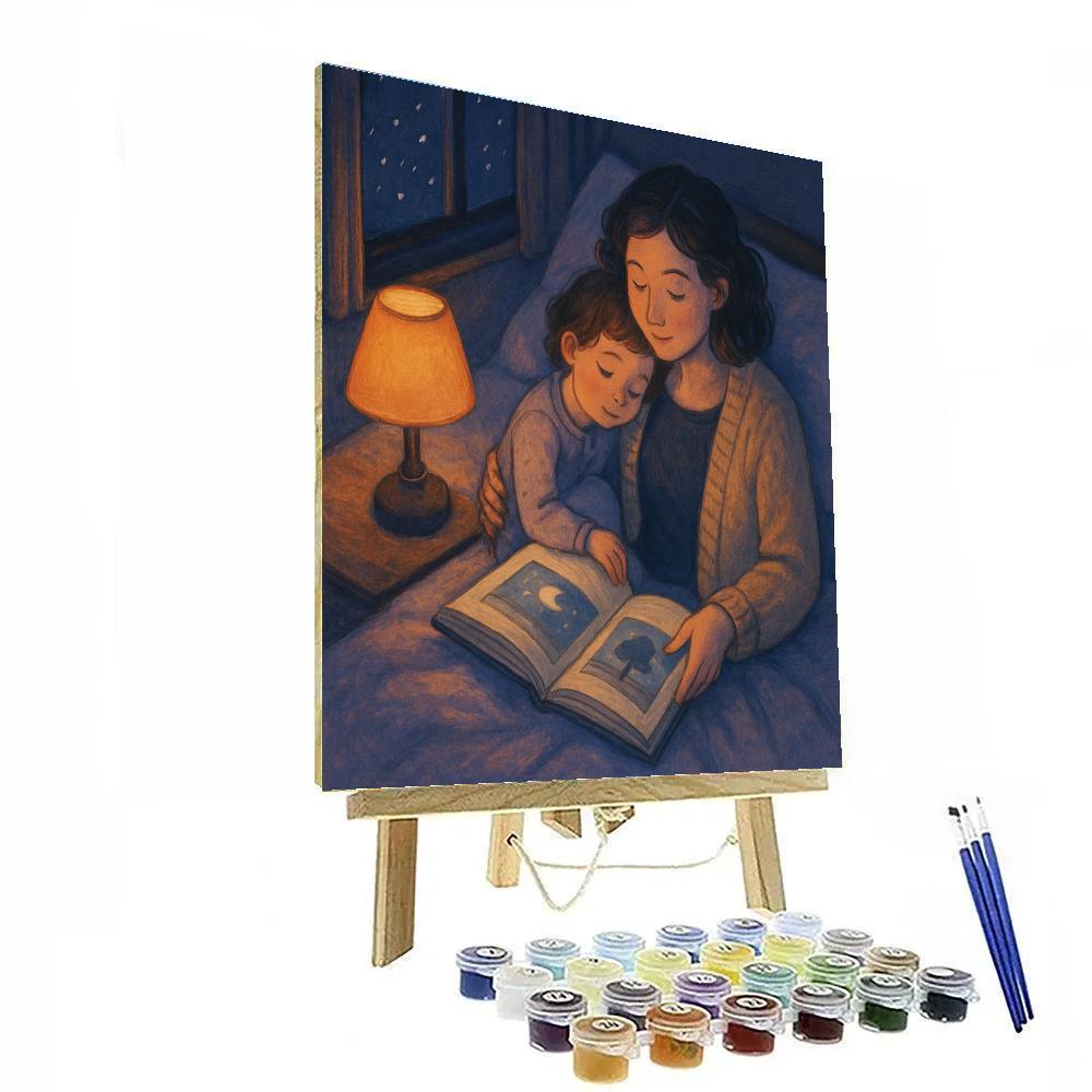 Bedtime Stars And Stories Painting by numbers kit
