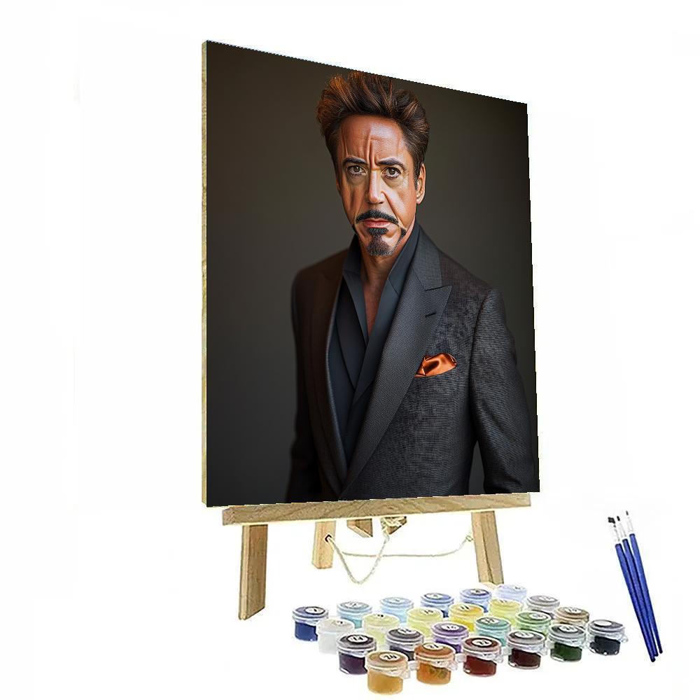 Robert Downey Jr.: Forging The Iron Persona painting number kit