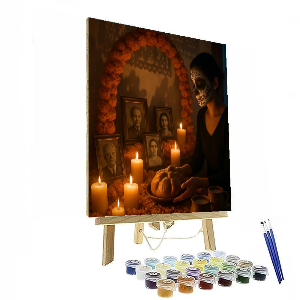 Día De Muertos Ofrenda Evening Paint by numbers kits