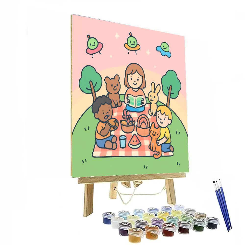 Planet Picnic Parade paint by number