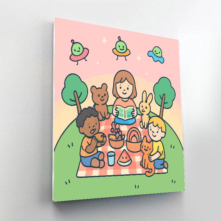 Planet Picnic Parade paint by number