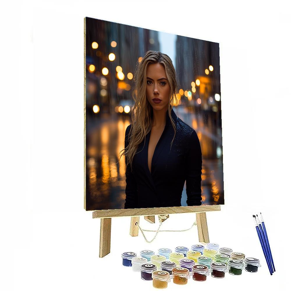 Scarlett Johansson: Quiet Shadow Of The Covert Operative Paint by numbers kits