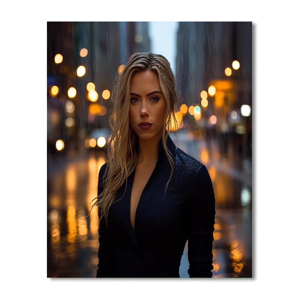Scarlett Johansson: Quiet Shadow Of The Covert Operative Paint by numbers kits