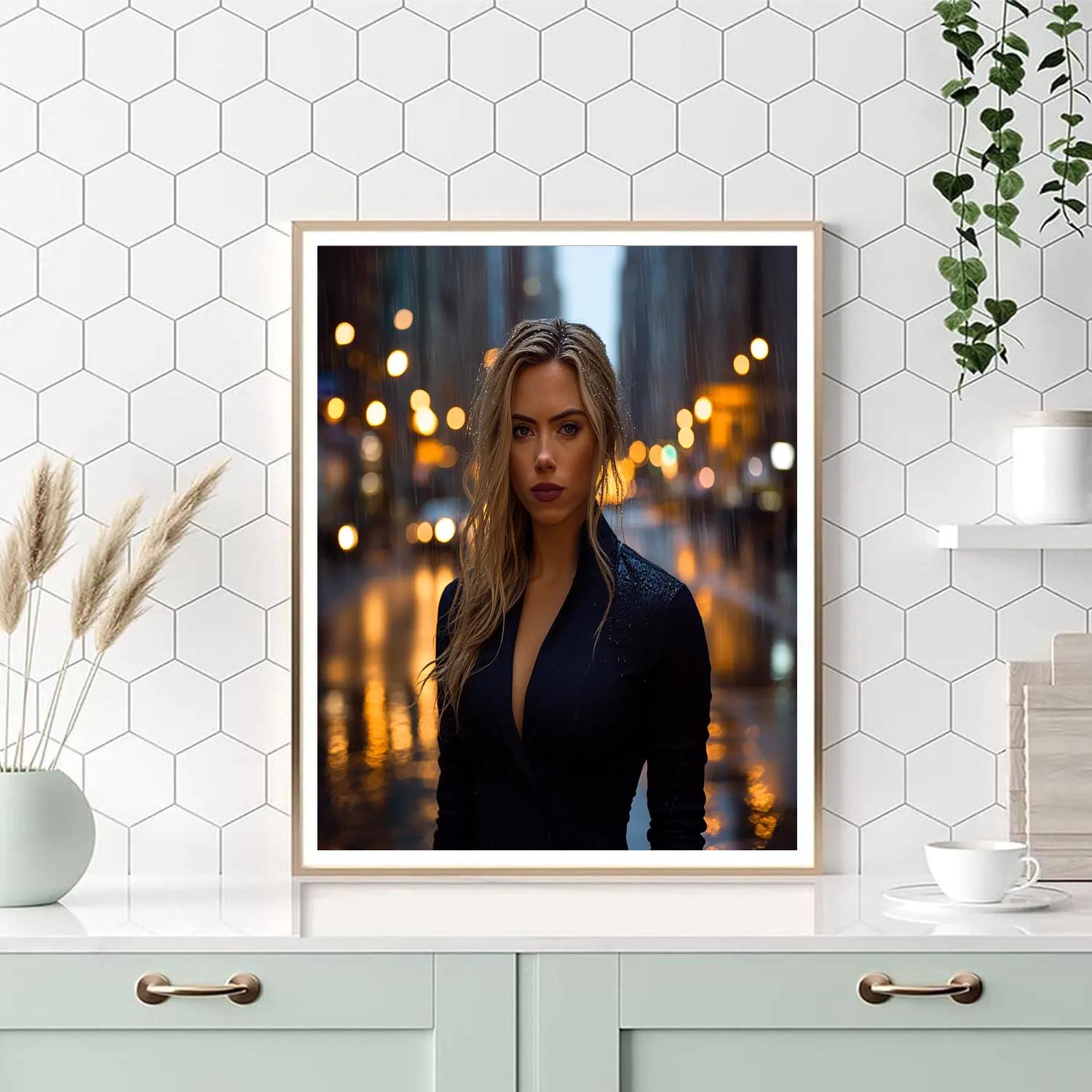 Scarlett Johansson: Quiet Shadow Of The Covert Operative Paint by numbers kits