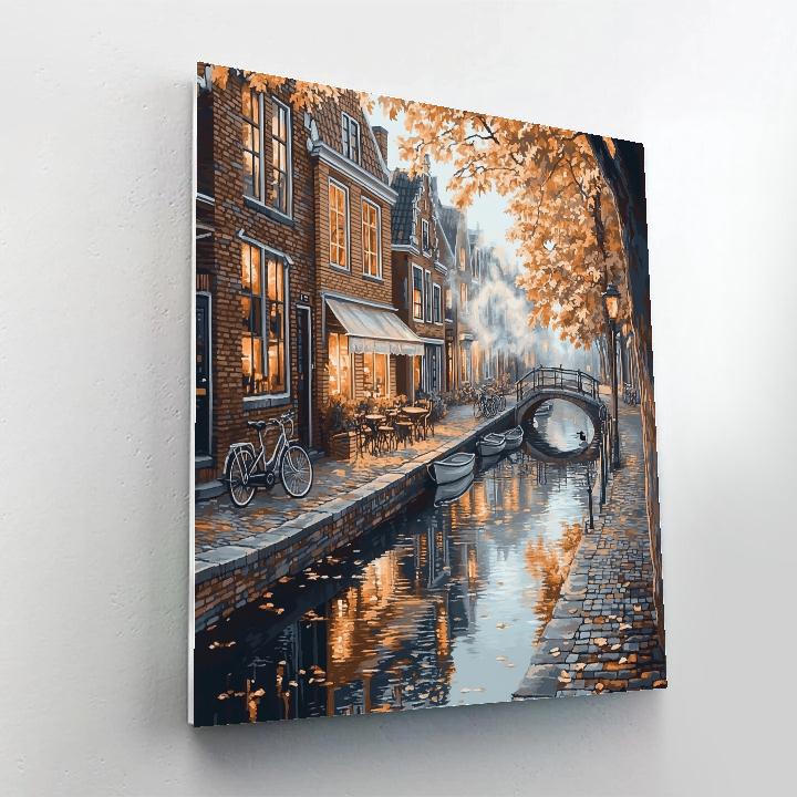 Canal Walk Of Jordaan Amsterdam Netherlands paint by numbers