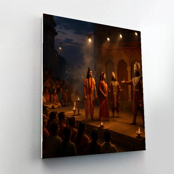 Dussehra Ramlila Performance In Varanasi paint by number