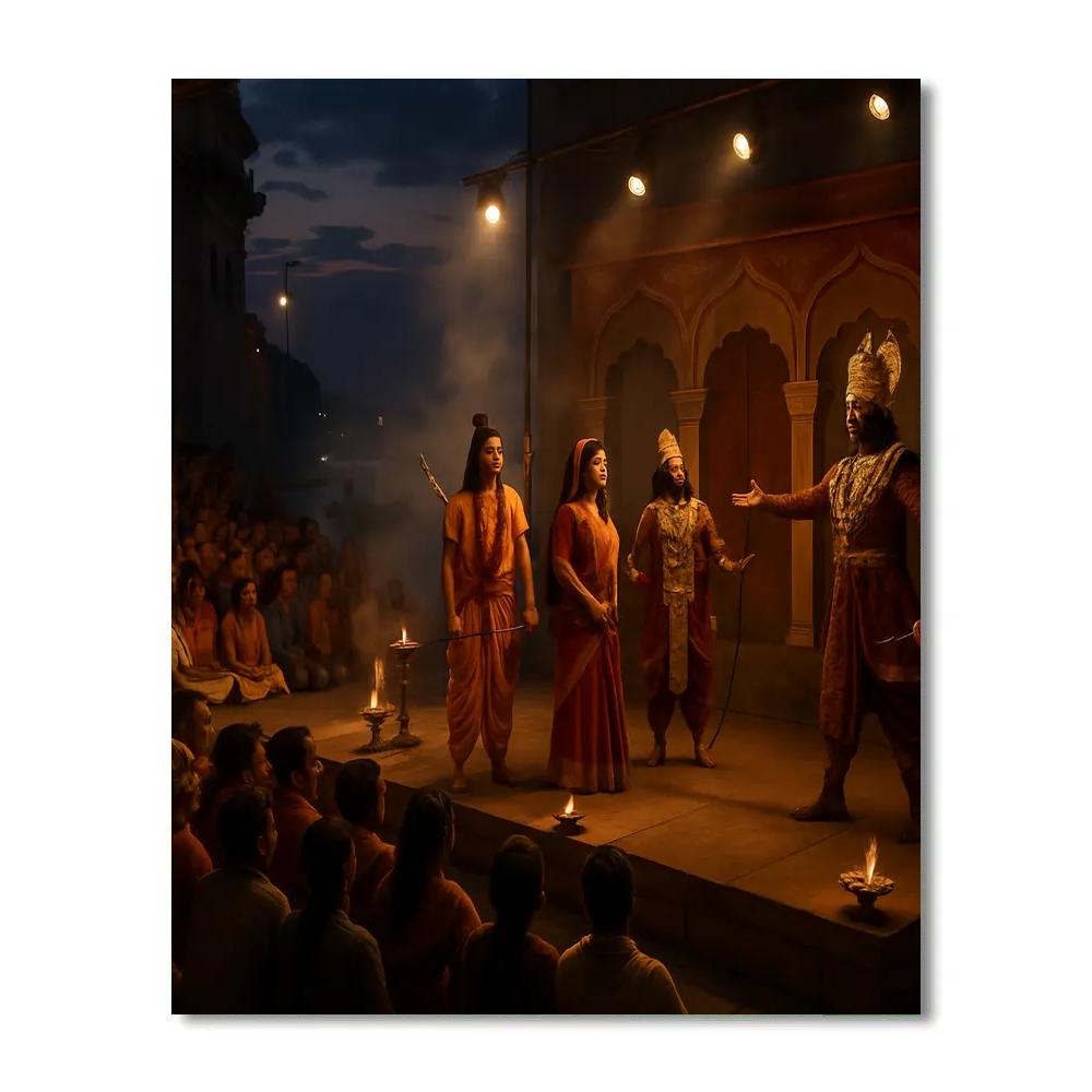 Dussehra Ramlila Performance In Varanasi paint by number