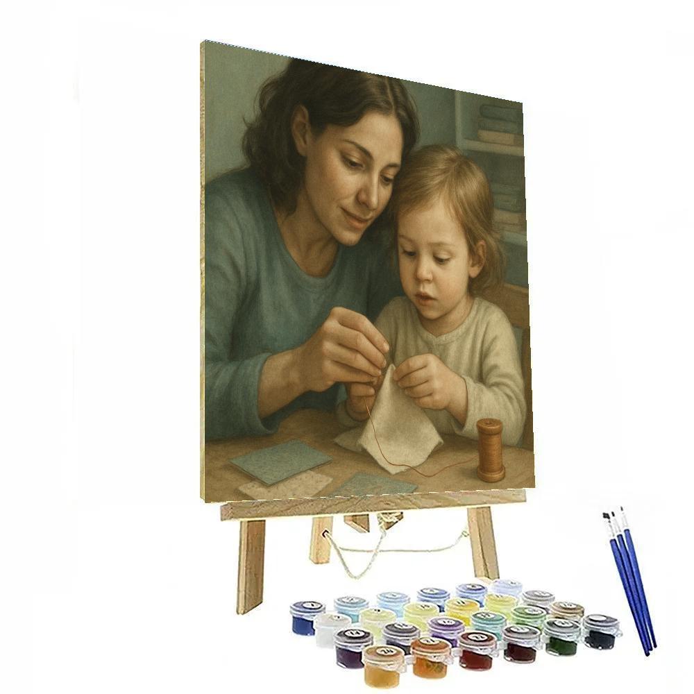 Quiet Sewing Lessons paint by numbers