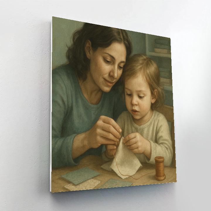 Quiet Sewing Lessons paint by numbers