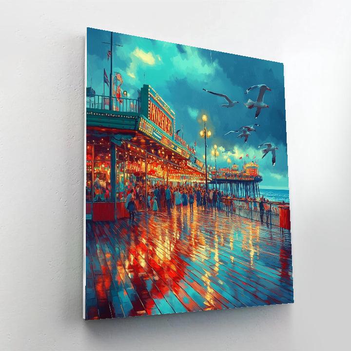 Pier And Boardwalk At Brighton United Kingdom painting number kit