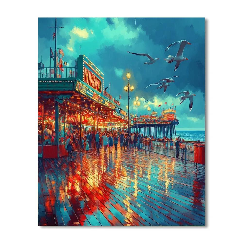 Pier And Boardwalk At Brighton United Kingdom painting number kit
