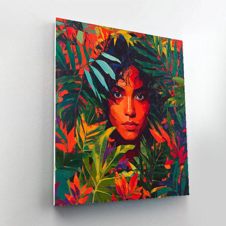 Frida Kahlo Inspired Botanical Self Reflection Paint by numbers kits