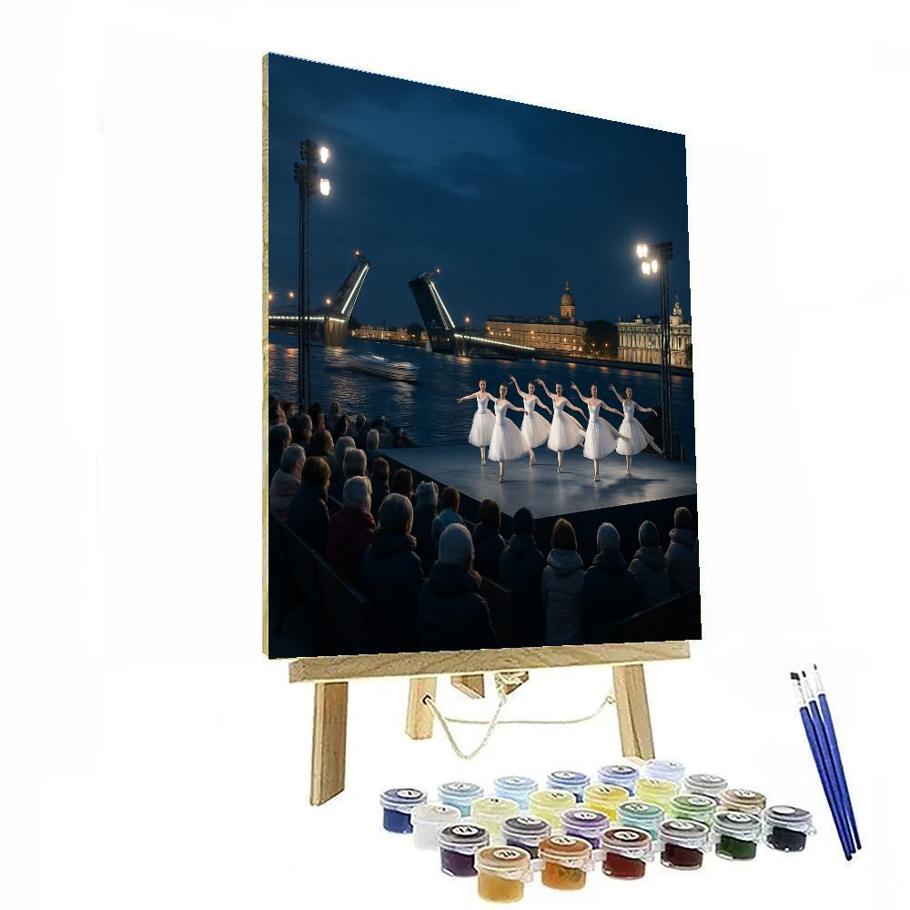 White Nights Festival In St Petersburg paint by color