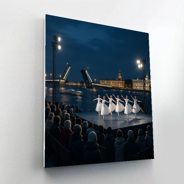 White Nights Festival In St Petersburg paint by color