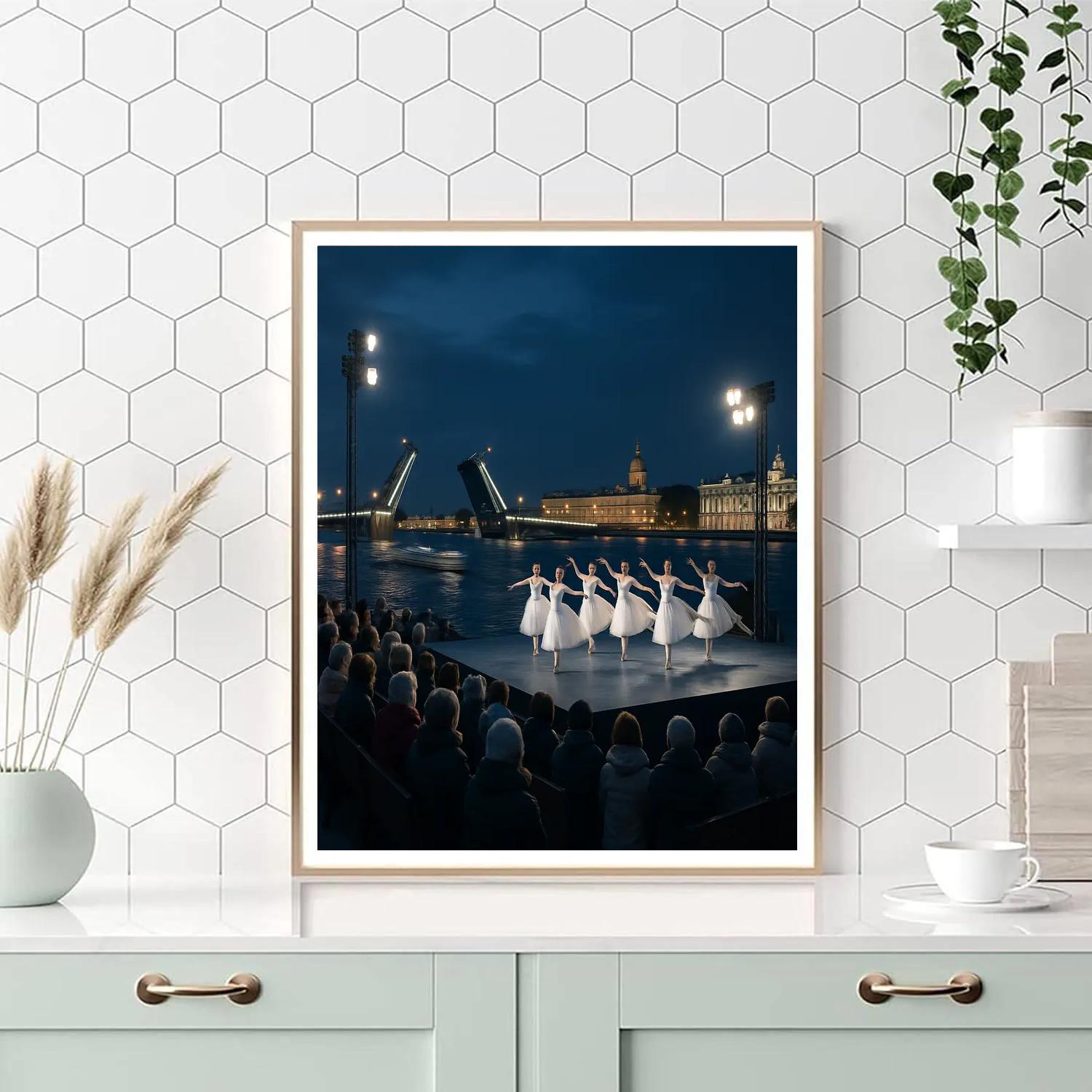 White Nights Festival In St Petersburg paint by color