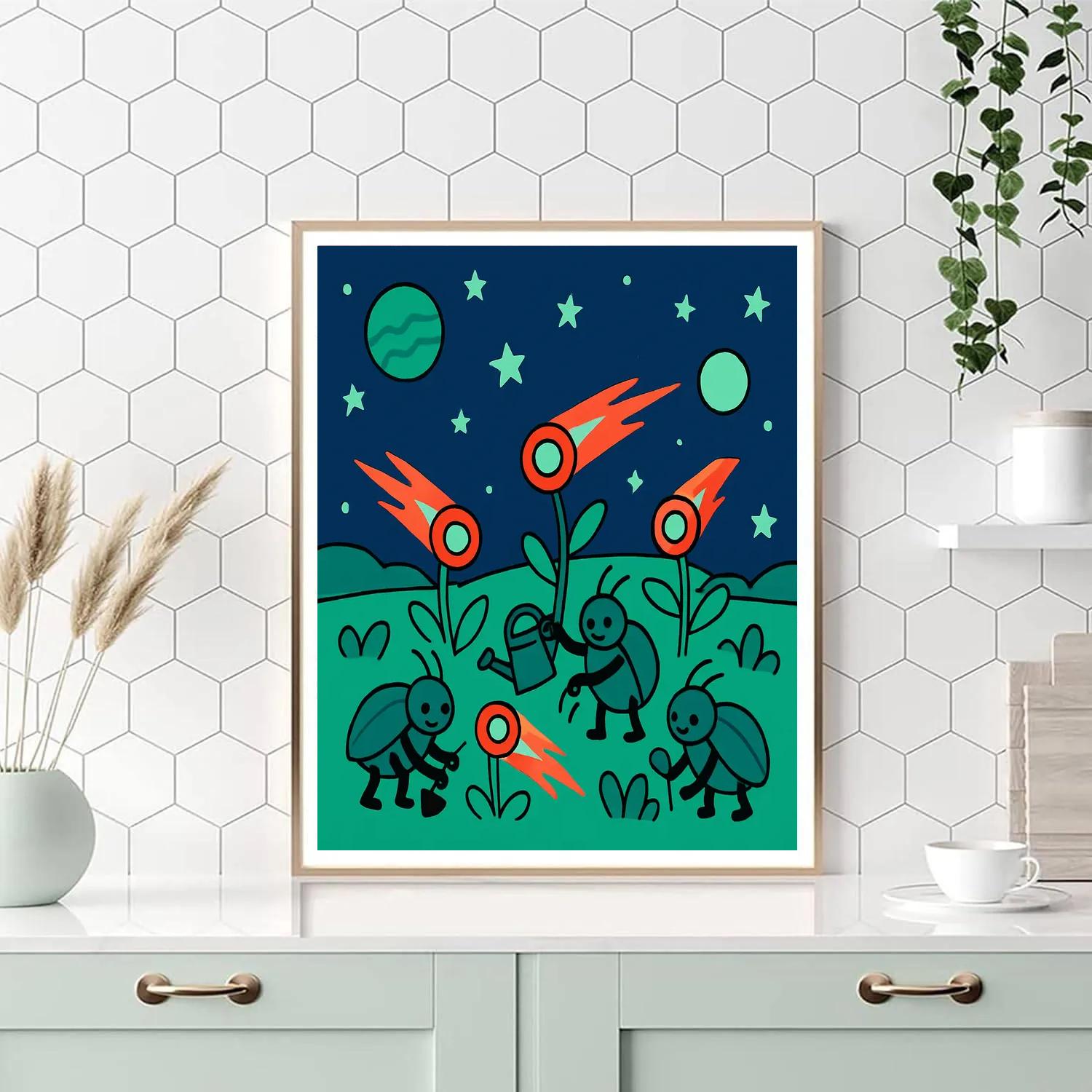 Meteor Garden Beetles painting number kit