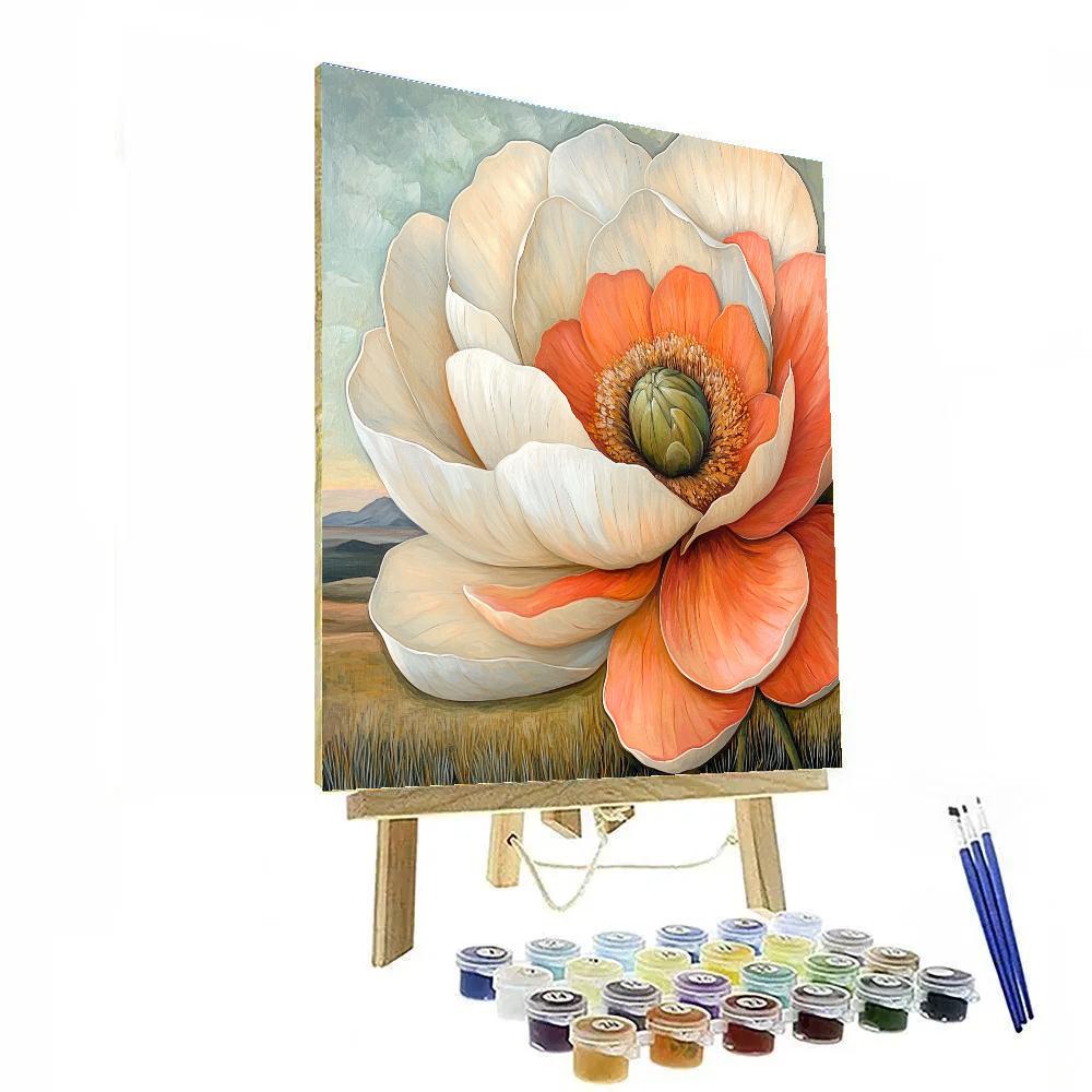 Georgia OKeeffe Inspired Desert Flowers paint by numbers