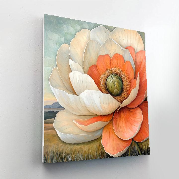 Georgia OKeeffe Inspired Desert Flowers paint by numbers