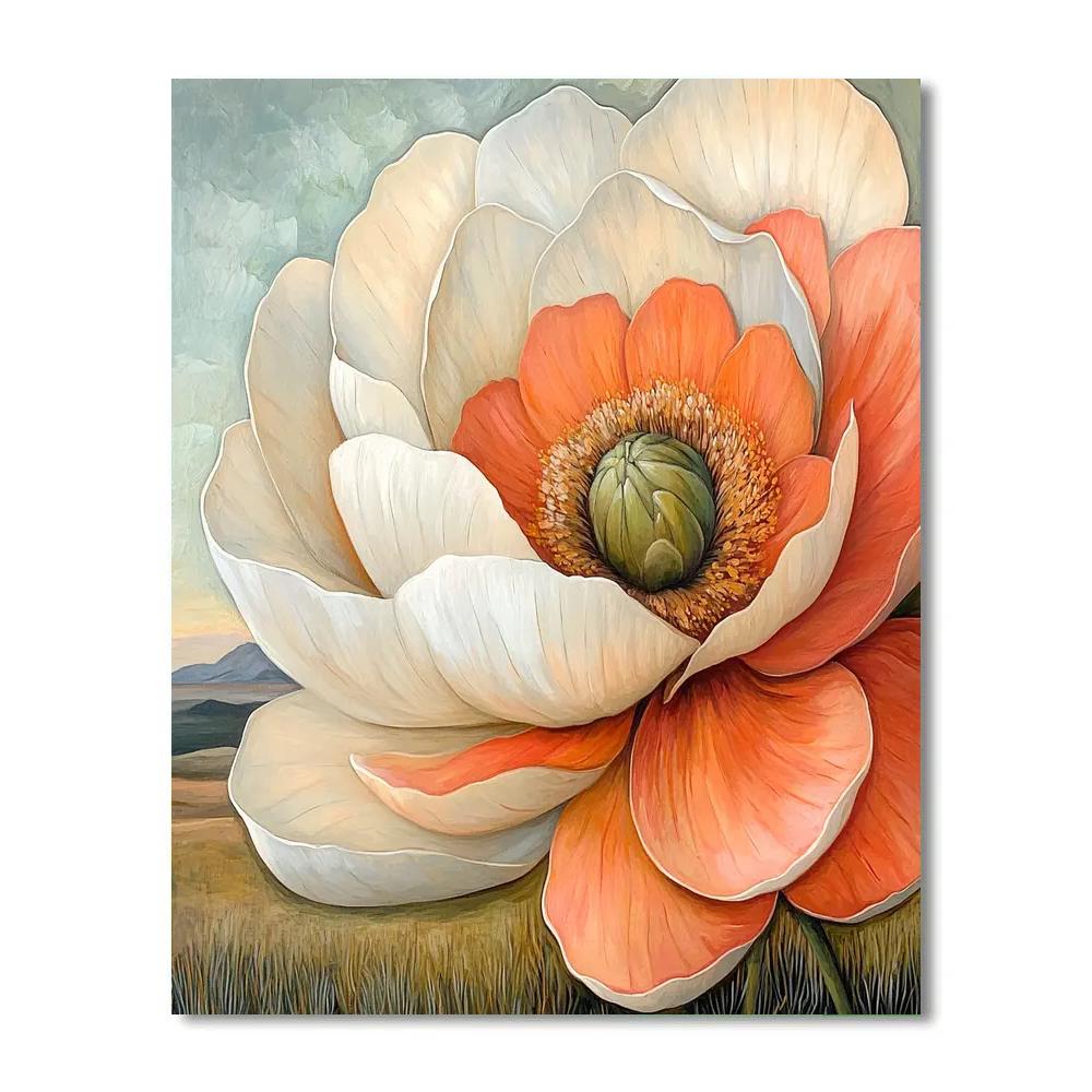 Georgia OKeeffe Inspired Desert Flowers paint by numbers
