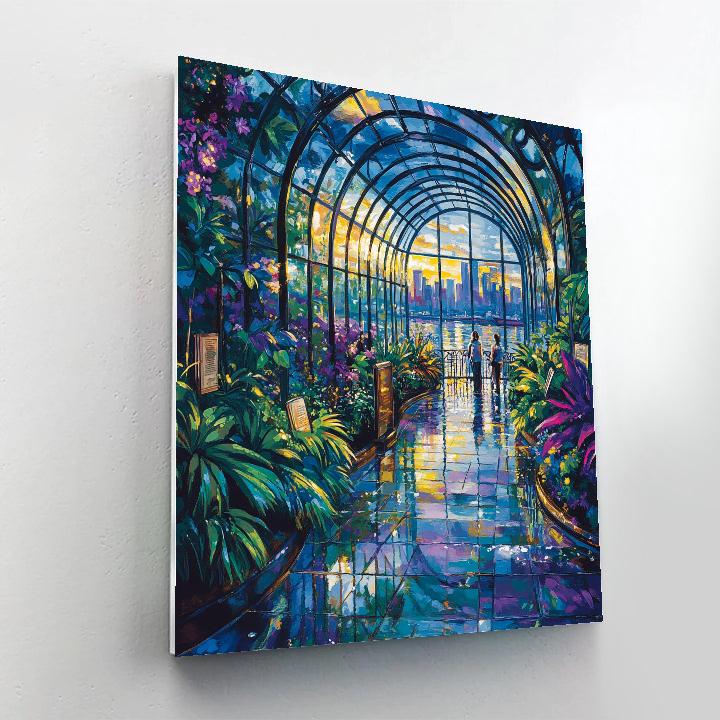 Botanical Glasshouse Of Sydney Royal Botanic Garden Australia paint by numbers