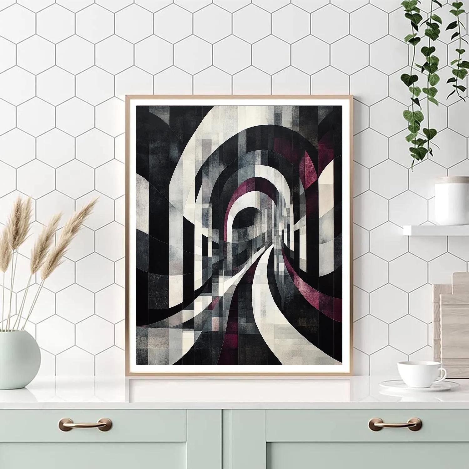 M.C. Escher Inspired Infinite Ribbon Metropolis Paint by numbers art