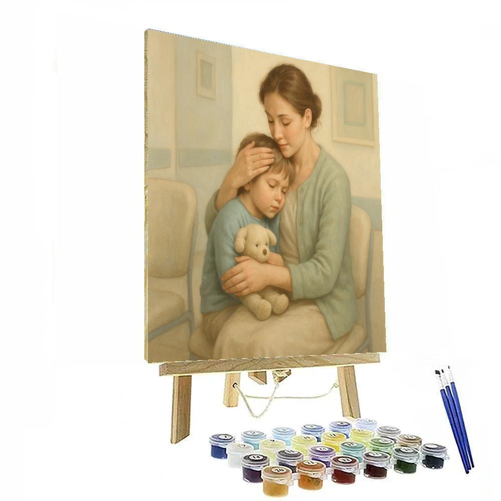 Hospital Waiting Room Relief Numbered painting kits