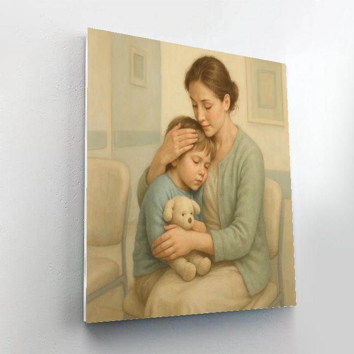 Hospital Waiting Room Relief Numbered painting kits