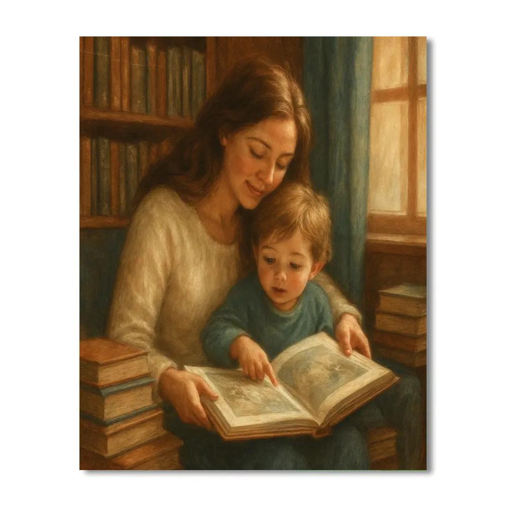 Library Nook Discovery Paint by numbers art