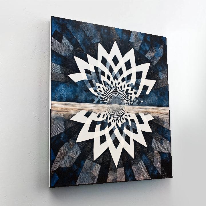 M.C. Escher Inspired Obsidian Kaleidoscope Plains Paint by numbers kits