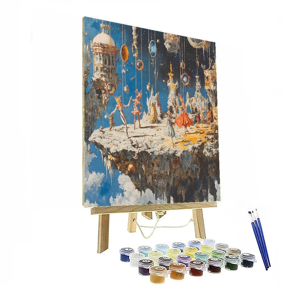 Salvador Dali Inspired Asteroid Circus painting number kit