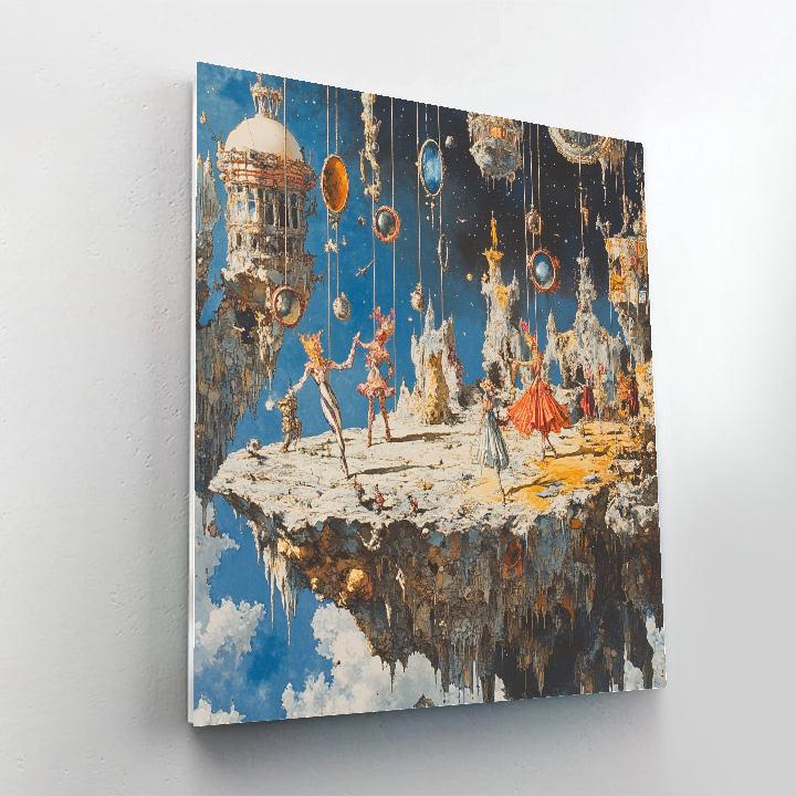 Salvador Dali Inspired Asteroid Circus painting number kit