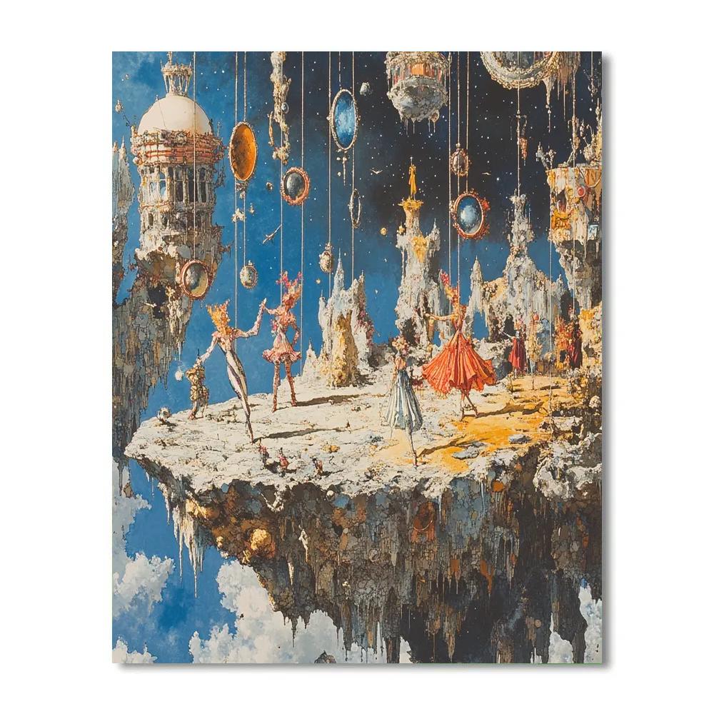 Salvador Dali Inspired Asteroid Circus painting number kit